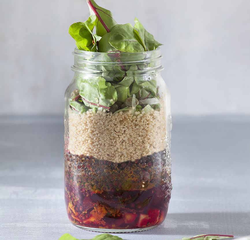 Vegan σαλάτα στο βάζο