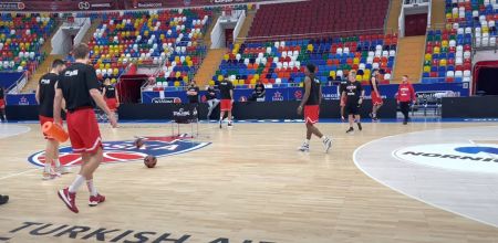 Η προπόνηση του Ολυμπιακού στη Μόσχα