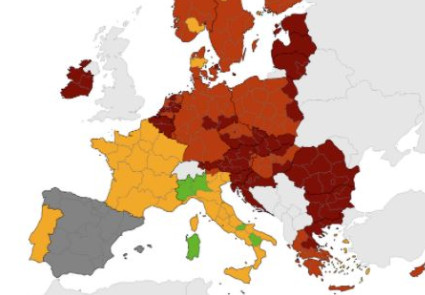 Κορωνοϊός – Κοκκίνησε η Ελλάδα στους Χάρτες του ECDC – Οι περιοχές στο «βαθύ κόκκινο»