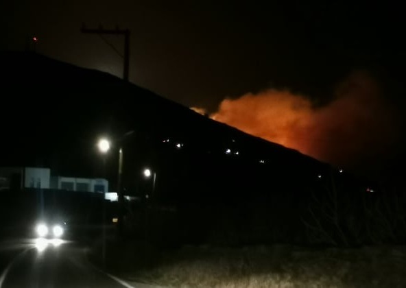 Fire on Tinos – The fire is in remission – All-night battle with resurging blaze