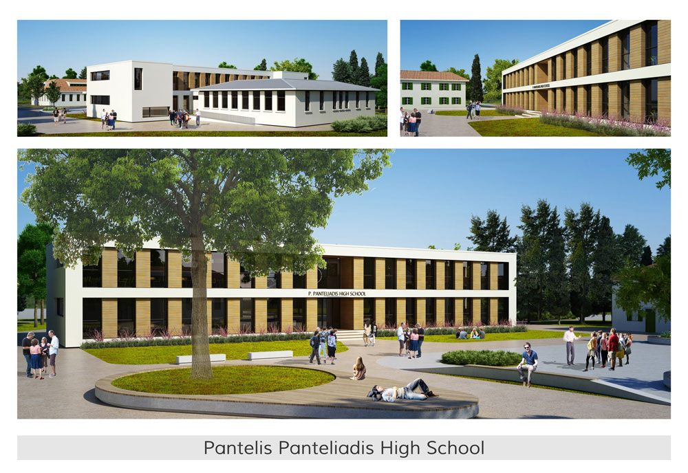 Τo νέο κτήριο του Λυκείου της Αμερικανικής Γεωργικής Σχολής Θεσσαλονίκης δωρεά της οικογένειας Παντελιάδη