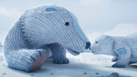 Πολική αρκούδα και το κουτάβι της τρέπονται σε φυγή εξαιτίας της κλιματικής αλλαγής