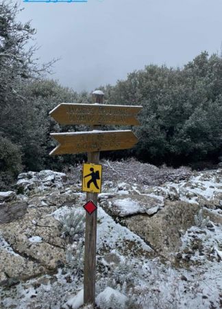 Τα βουνά της Λέσβου φορούν τα… λευκά τους -Επεσαν τα πρώτα χιόνια