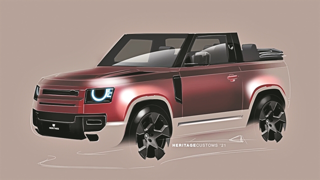 Συλλεκτική έκδοση του νέου Land Rover Defender με χρώμα… Σαντορίνης