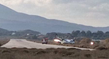 Μήλος – Αεροπλάνο βγήκε εκτός διαδρόμου κατά την προσγείωση