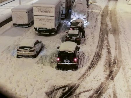 Κακοκαιρία «Ελπίδα»: Διακοπή κυκλοφορίας στην Αθηνών – Κορίνθου