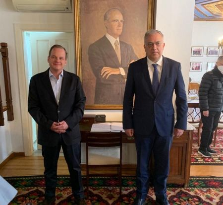 Τάκης Θεοδωρικάκος: Επίσκεψη στην Πρώτη Σερρών και στην οικία του Κωνσταντίνου Καραμανλή