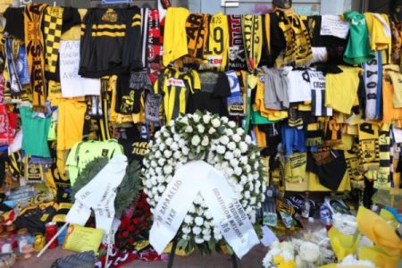 Αντιπροσωπεία του ΠΑΟΚ κατέθεσε λουλούδια στο σημείο της δολοφονίας του Άλκη