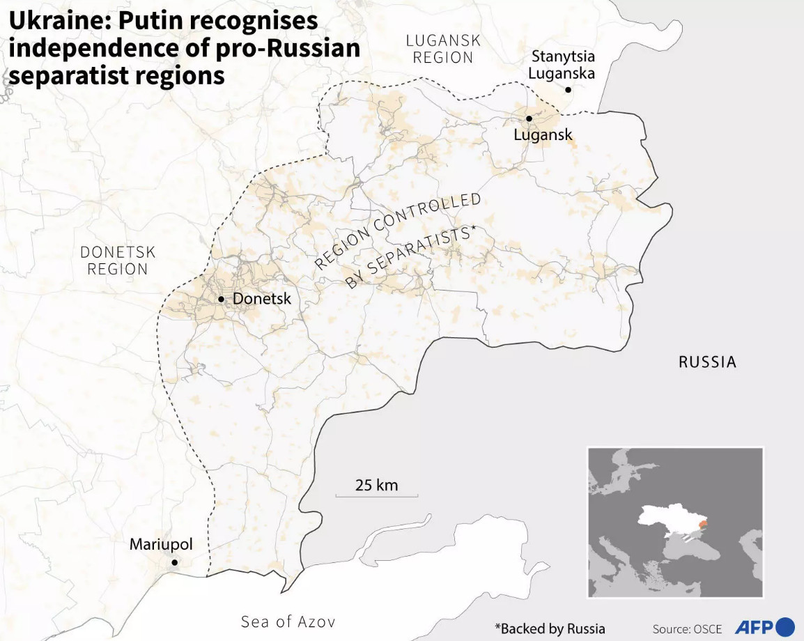 Ουκρανία: Το ζήτημα των συνόρων των Ντονέτσκ και Λουγκάνσκ μπορεί να κρίνει τις περαιτέρω εξελίξεις