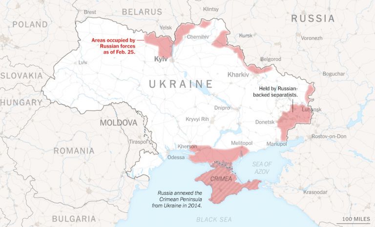 Ουκρανία: Τα ανοιχτά πολεμικά μέτωπα – Ποιες περιοχές έχουν καταλάβει οι Ρώσοι | tovima.gr