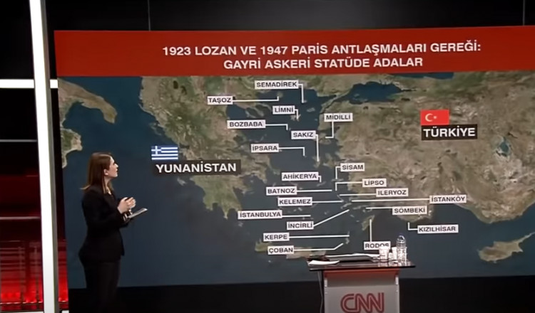 Τουρκία: Χάρτης με διχοτομημένο το Αιγαίο – «Πρέπει με κάποιο τρόπο να πάρουμε τα νησιά μας» | tovima.gr