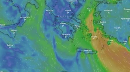 Κακοκαιρία: Live η πορεία του «Φίλιππου» μέχρι την Κυριακή
