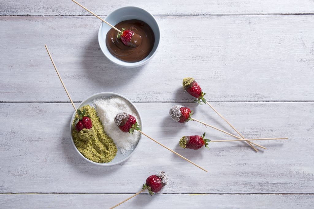 Φράουλες με σοκολάτα