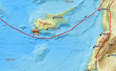 Ισχυρός σεισμός τώρα στην Κύπρο