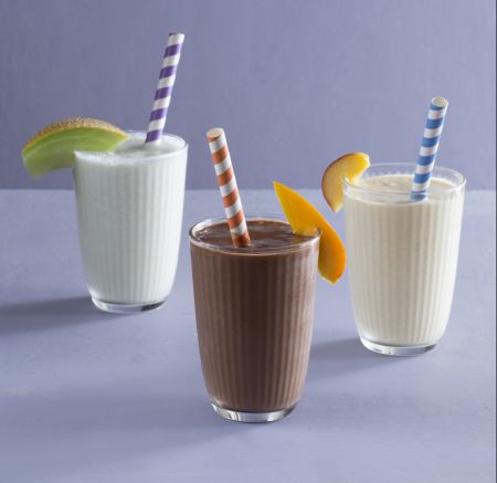 Μιλκσέικ με φρέσκα φρούτα