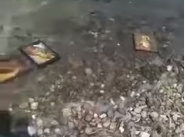 Εύβοια: Γέμισε με θρησκευτικές εικόνες η θάλασσα στη Λάμψακο (vid)