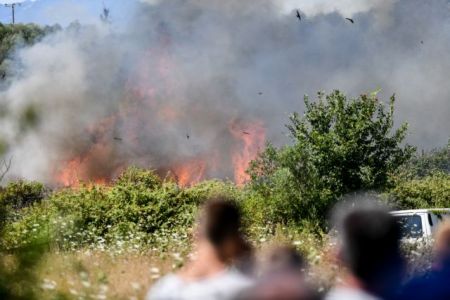 Φωτιά στην Καλλιθέα Πάτρας: Εκκενώνονται τα χωριά Πλατανόβρυση και Αγία Παρασκευή