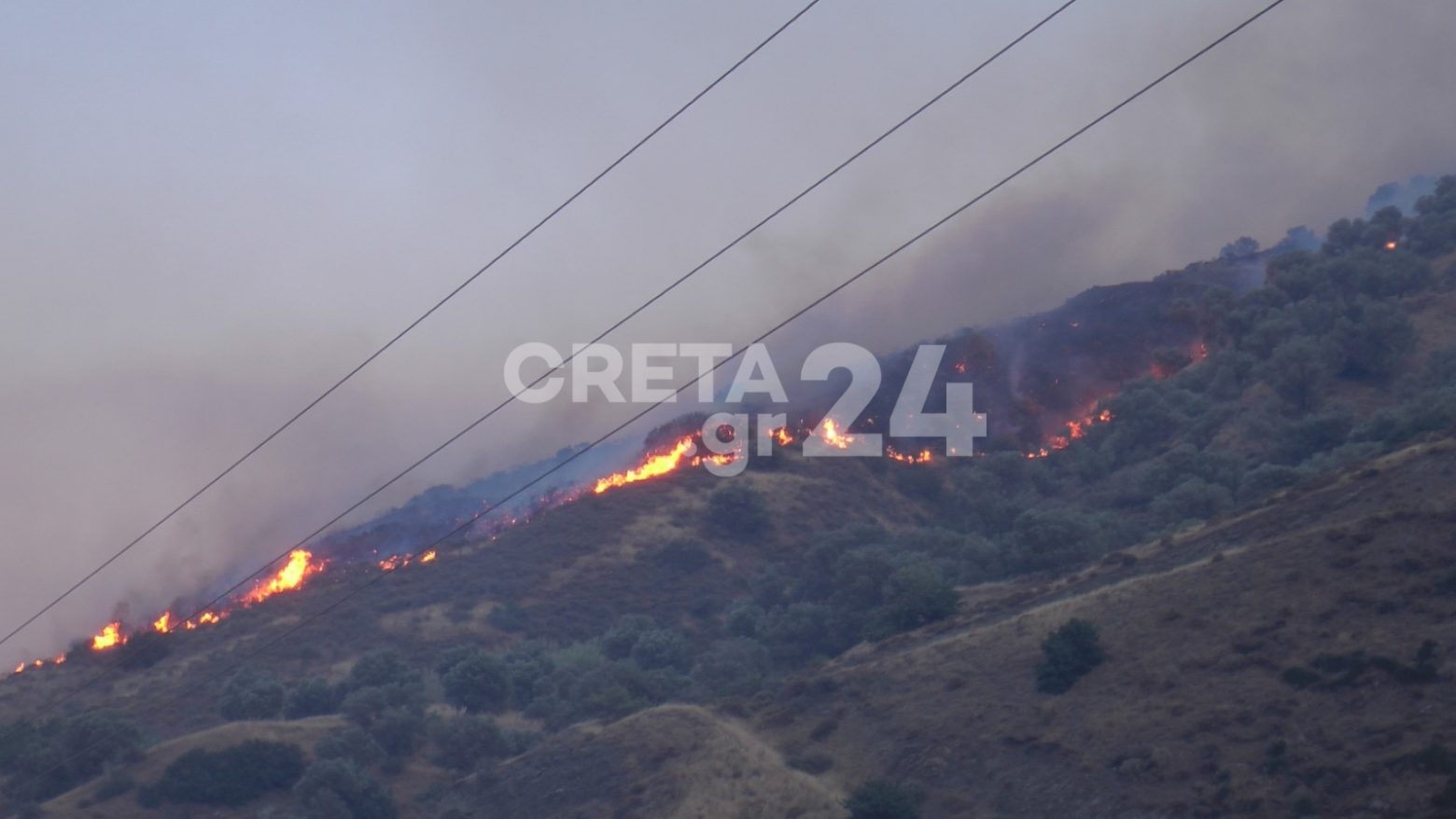 Φωτιά στο Ρέθυμνο: Καλύτερη η εικόνα της πυρκαγιάς – Τεράστια καταστροφή