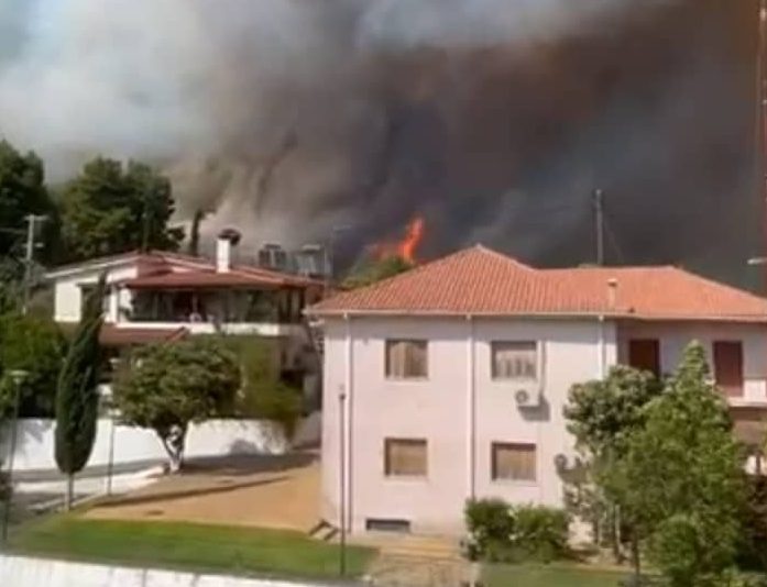 Φωτιά στην Ηλεία: Ανεξέλεγκτο το πύρινο μέτωπο στα Μακρίσια – Απειλούνται σπίτια
