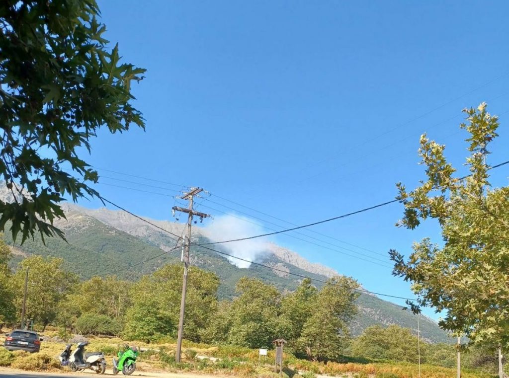 Σαμοθράκη: Φωτιά σε δύσβατη περιοχή
