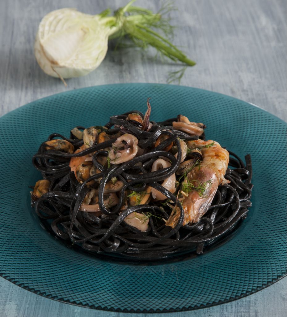 Λιγκουίνι με θαλασσινά