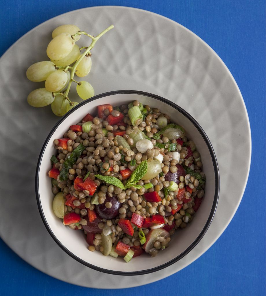 Σαλάτα με φακές Δομοκού