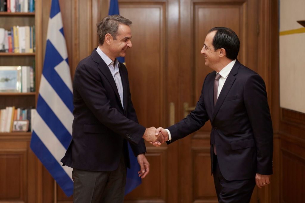 Συνάντηση Μητσοτάκη – Χριστοδουλίδη