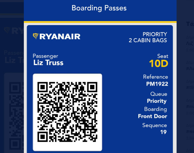 Λιζ Τρας: Απίστευτο τρολάρισμα από την Ryanair – Εισιτήριο για όποιον προορισμό θέλει