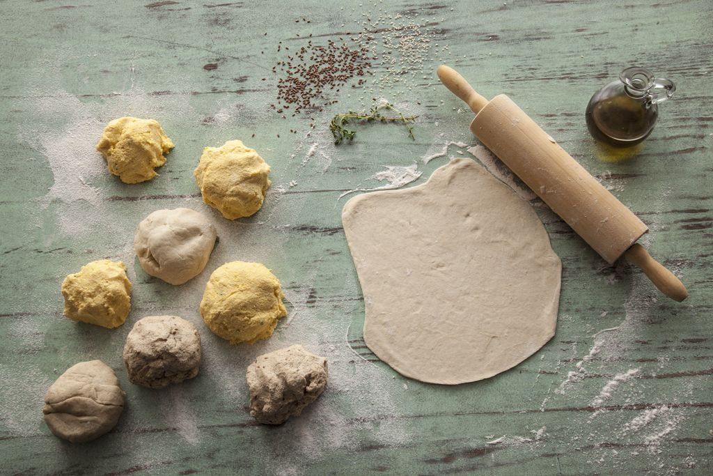 Πίτες καλαμποκιού χωρίς γλουτένη με θυμάρι