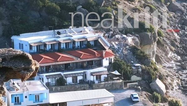 Τραγωδία στην Κρήτη: Εικόνες-σοκ από την κατολίσθηση στο ξενοδοχείο