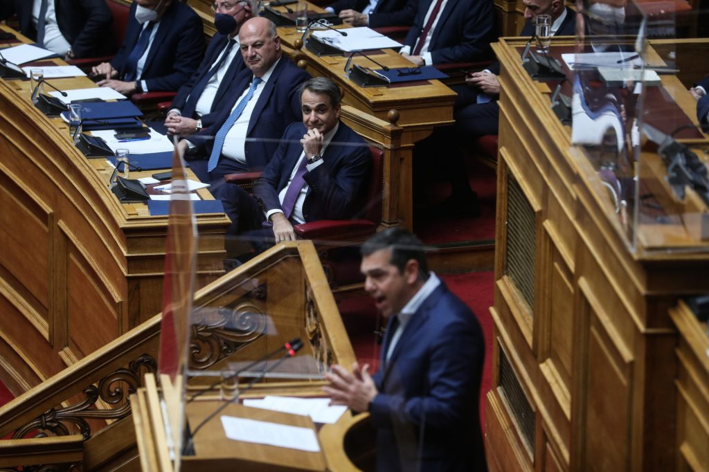 Party leaders trade charges on surveillance scandal, Tsipras asks PM if head of military was spied on