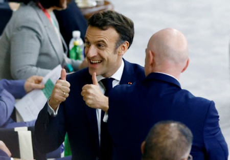 Μουντιάλ 2022: Μακρόν πανηγυρίζει εκστασιασμένος την πρόκριση της Γαλλίας στον τελικό