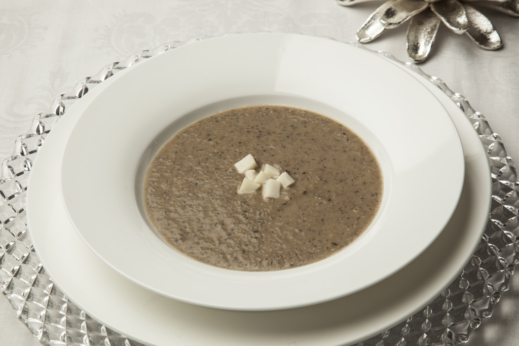 Σούπα με κάστανο και μανιτάρια