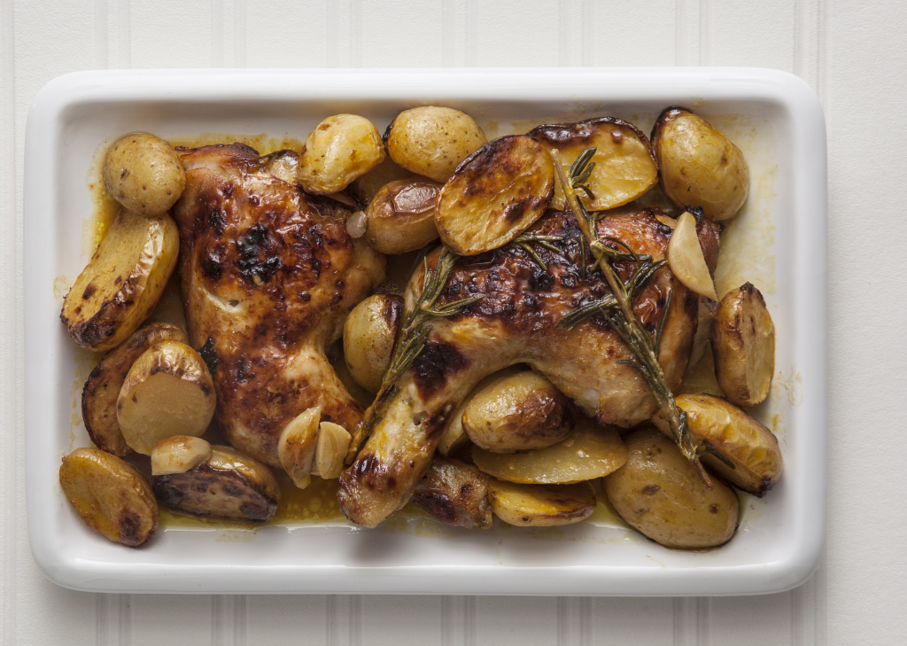 Κοτόπουλο στο φούρνο με άρωμα πορτοκαλιού