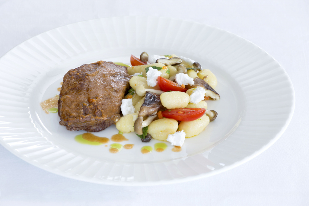 Χτένι με νιόκι στην κατσαρόλα