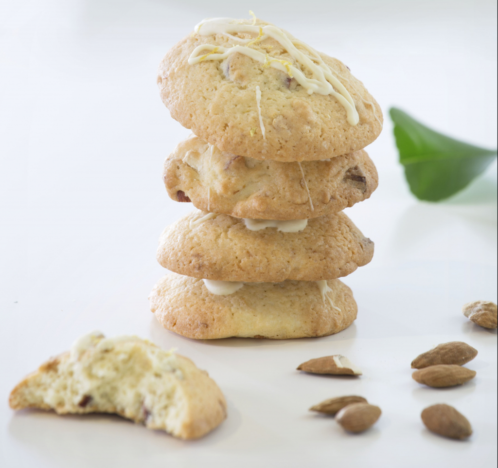 Cookies με λεμόνι και λευκή κουβερτούρα