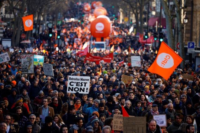 Γαλλία: Νέες κινητοποιήσεις κατά της μεταρρύθμισης του συνταξιοδοτικού