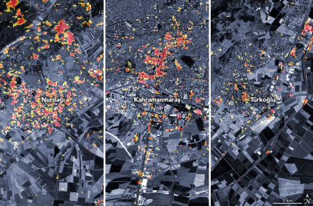 Σεισμός στην Τουρκία: Χάρτης της NASA αποκαλύπτει το μέγεθος της καταστροφής