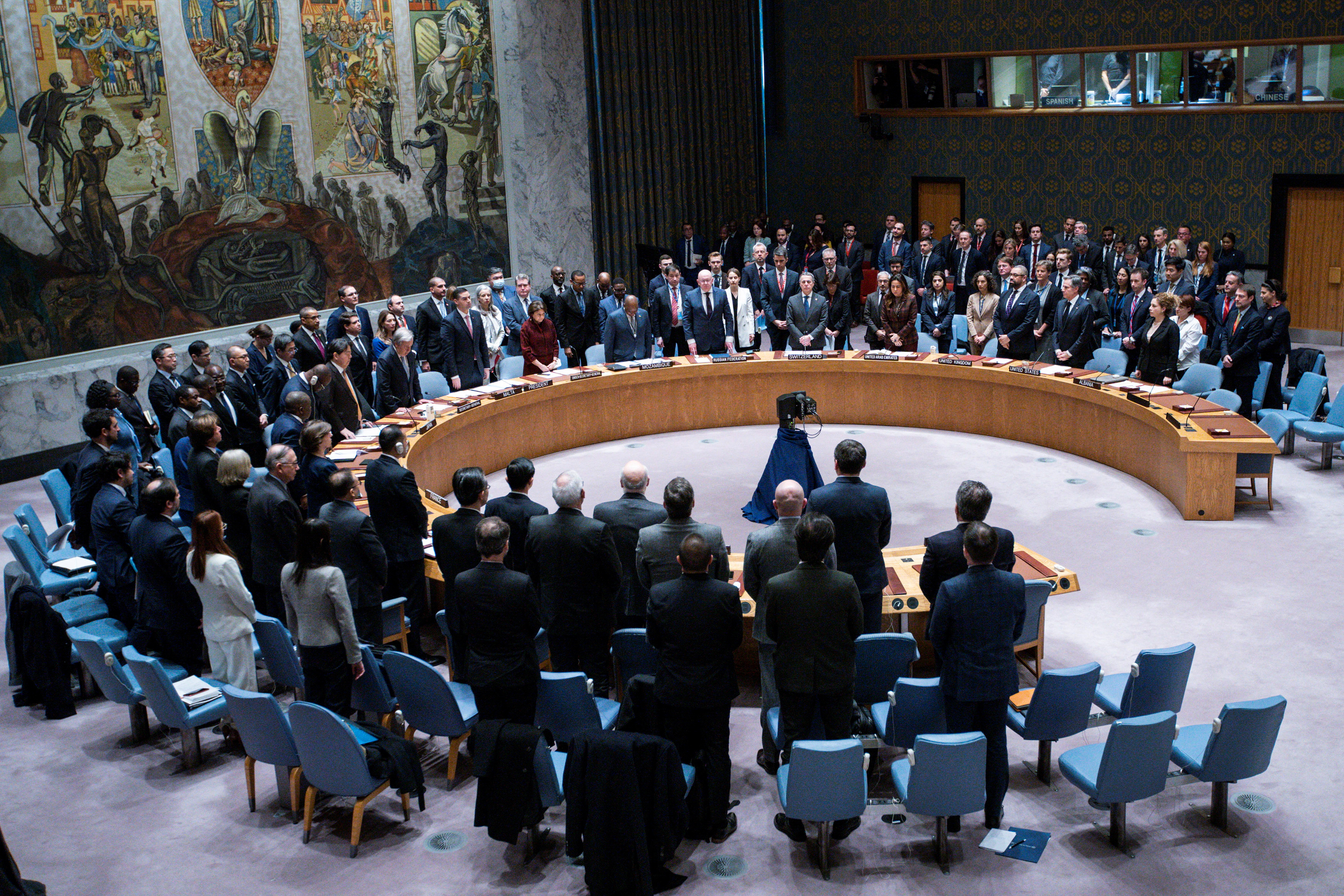 Ενός λεπτού σιγή για την Ουκρανια διέκοψε ο Ρώσος Πρεσβευτής στον ΟΗΕ