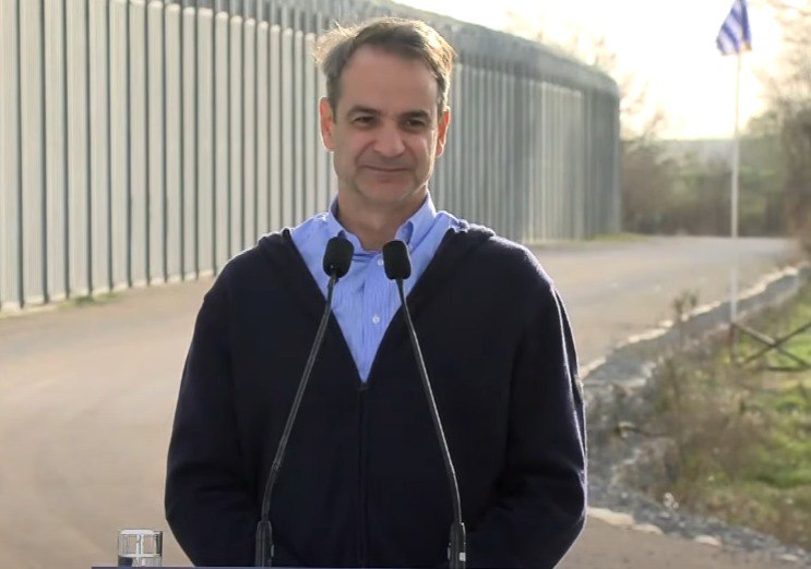 Yπογραφή της επέκτασης του φράχτη στον Έβρο – Η ομιλία του Κυριάκου Μητσοτάκη