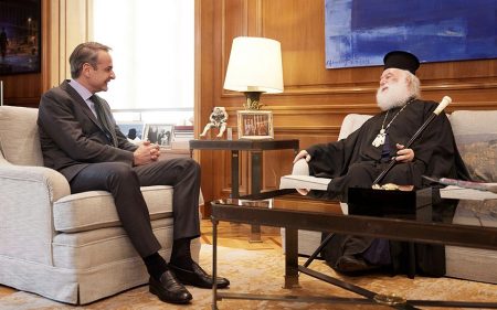 Μητσοτάκης: Συνάντηση με τον Πάπα και Πατριάρχη Αλεξανδρείας Θεόδωρο Β’