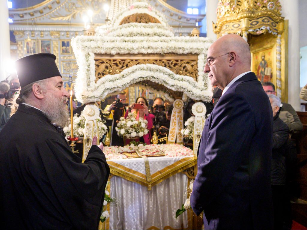 Στην Ίμβρο ο Νίκος Δένδιας