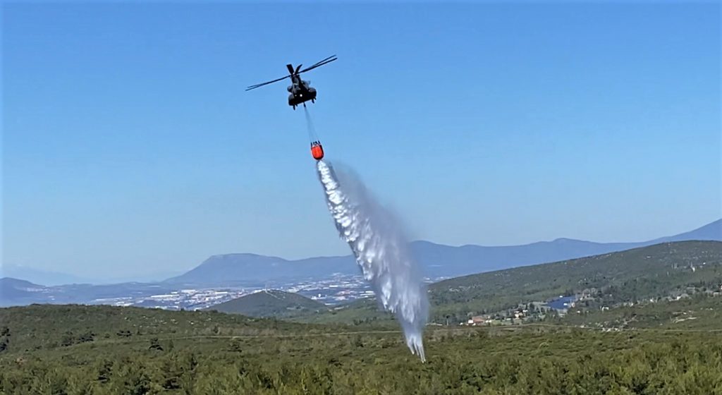 Δασική πυρκαγιά στο Μήλεσι Ωρωπού