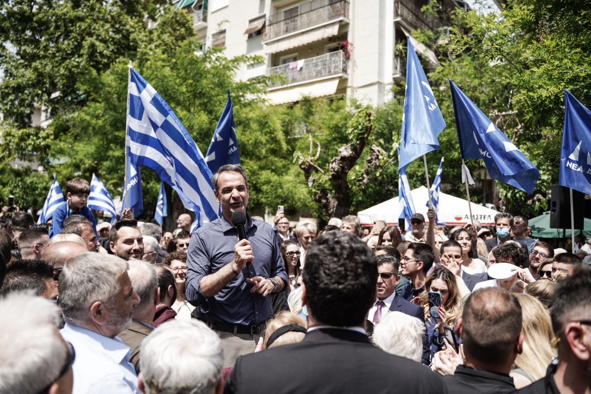 Μητσοτάκης από Κυψέλη: «Μας βλέπω με αυτοδυναμία από την πρώτη Κυριακή»