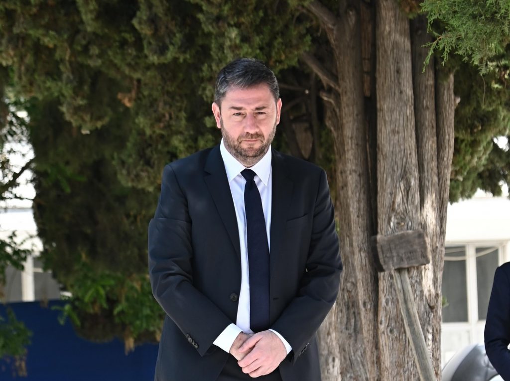 Ανδρουλάκης: Τίμησε την Φώφη Γεννηματά με ένα λευκό τριαντάφυλλο