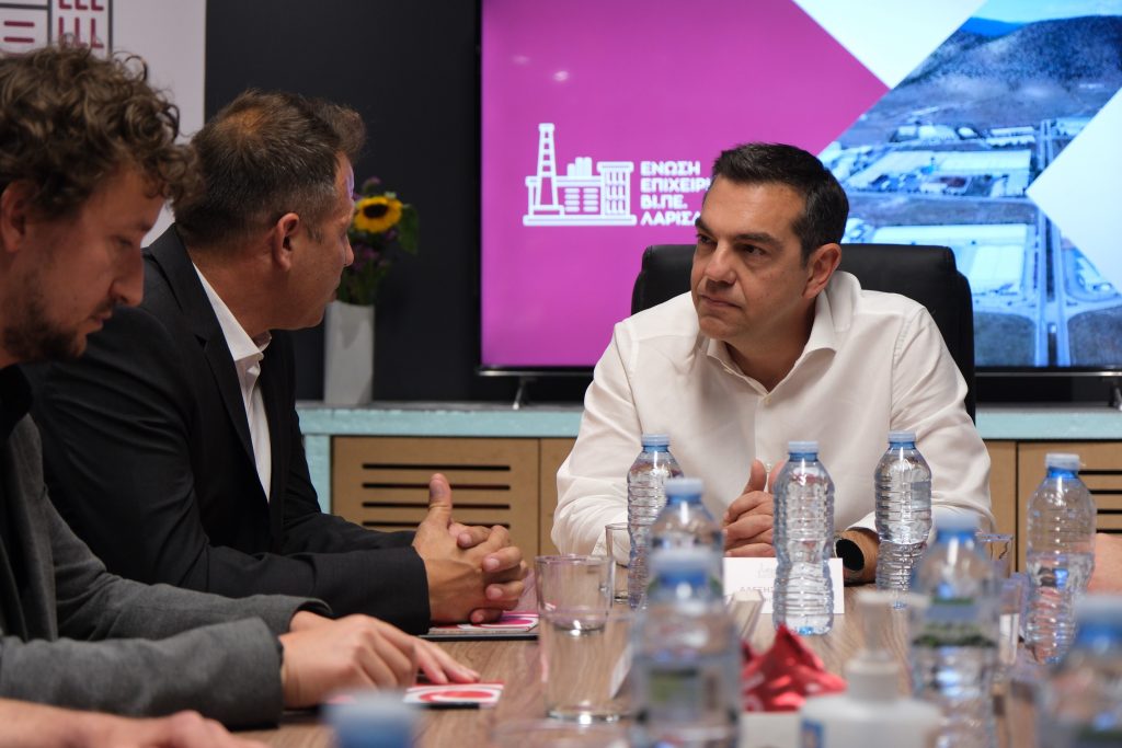 Τσίπρας από ΒΙ.ΠΕ. Λάρισας – «Νέο παραγωγικό μοντέλο για να συγκλίνουμε με την Ευρώπη»