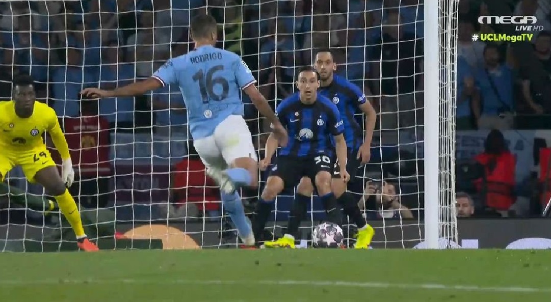 Μάντσεστερ Σίτι – Ιντερ: Το «τέλειο» πλασέ του Ρόδρι για το 1-0