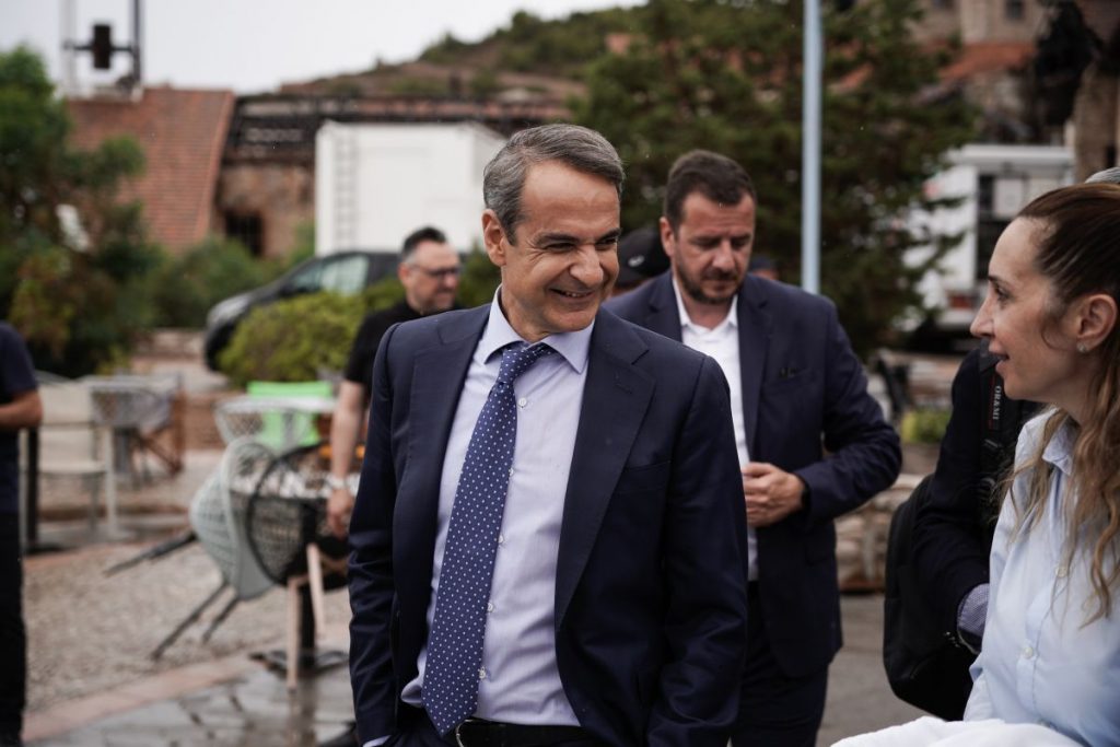 Κυριάκος Μητσοτάκης: Καφές με τον Αντώνη Ρέμο στη Θεσσαλονίκη