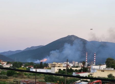 Αλιβέρι: Οροθετήθηκε η φωτιά – «Δεν κινδύνευσε το εργοστάσιο της ΔΕΗ»