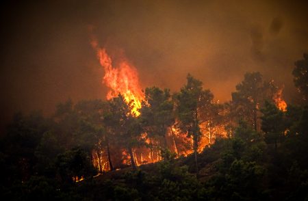 Φωτιά στη Ρόδο: Οκτώ διακομιδές από το ΕΚΑΒ